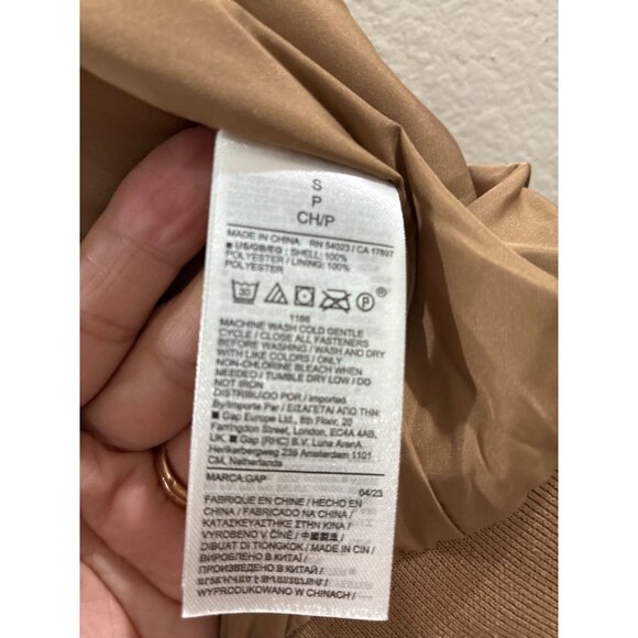 Gap Women's Faux Sherpa Moto Jacket - Brown - Size Small T Teddy Bear Jacket - Picture 9 of 9